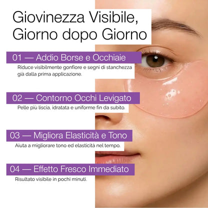 Patch Occhi Peptidi Collagene e Caffeina Anti-Età